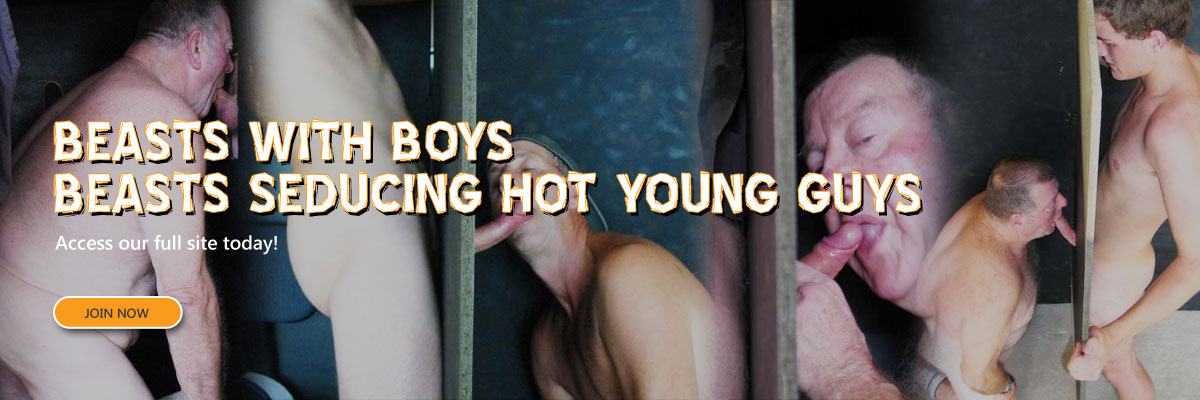 Beasts with boys. Beasts seducing hot young guys..